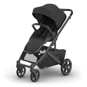 image:imageUPPAbaby Cruz V3 Stroller  from Birth  Car Seat Compatible  FullSize Reversible Seat  Infant Insert Bug and Rain Shields Included  James BlackCarbon FrameBlack LeatherJake Charcoal