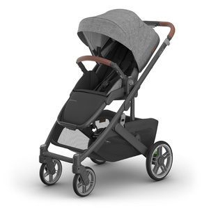 image:imageUPPAbaby Cruz V3 Stroller  from Birth  Car Seat Compatible  FullSize Reversible Seat  Infant Insert Bug and Rain Shields Included  James BlackCarbon FrameBlack LeatherGreyson Charcoal Mlange