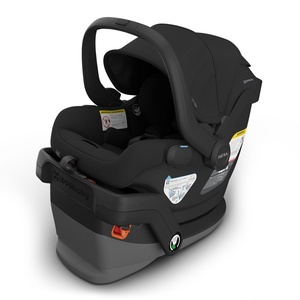image:imageUPPAbaby Mesa V3 Infant Car Seat  Easy Installation  SmartSecure Technology  Attaches to Stroller  Base  Infant Insert Included  Ada SandstoneJake Charcoal