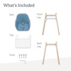 image:imageUPPAbaby Ciro V2 Baby High Chair  Adjustable Easy to Clean  AnyaCaleb Steel Blue