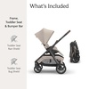 image:imageUPPAbaby Kona Stroller  Compact from Birth Car Seat Compatible  AdaAda Sandstone Mlange