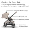image:imageUPPAbaby Kona Stroller  Compact from Birth Car Seat Compatible  AdaAda Sandstone Mlange