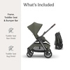 image:imageUPPAbaby Kona Stroller  Compact from Birth Car Seat Compatible  AdaEvelyn Meadow Green