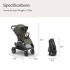 image:imageUPPAbaby Kona Stroller  Compact from Birth Car Seat Compatible  AdaEvelyn Meadow Green