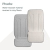 image:imageUPPAbaby Seat Liner Luxe  Genuine Shearling Breathable Stroller LinerPhoebe Light GreyWhite
