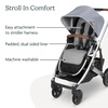 image:imageUPPAbaby Seat Liner Luxe  Genuine Shearling Breathable Stroller LinerPhoebe Light GreyWhite