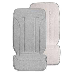 image:imageUPPAbaby Seat Liner Luxe  Genuine Shearling Breathable Stroller LinerPhoebe Light GreyWhite